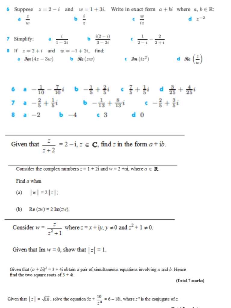 Imaginary Numbers 1 | PDF