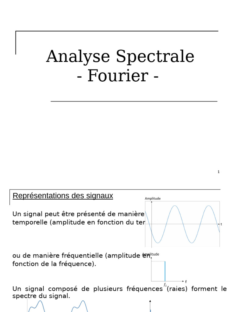 Analyse Spectrale des Signaux Périodiques | PDF | Fréquence ...