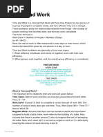 Work Rate Problems and Solutions Guide | PDF | Printer (Computing ...