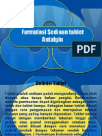 Formulasi Sediaan Tablet Antalgin