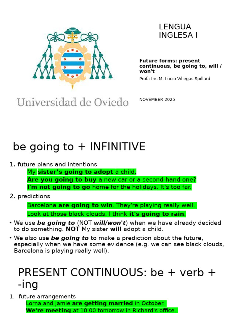 Basic Future Forms | PDF | Linguistics | Syntax