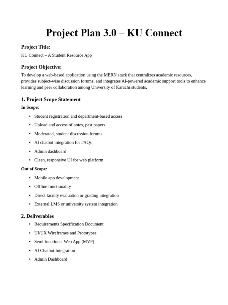 Project Plan 3.0 | PDF | Artificial Intelligence | Intelligence (AI ...