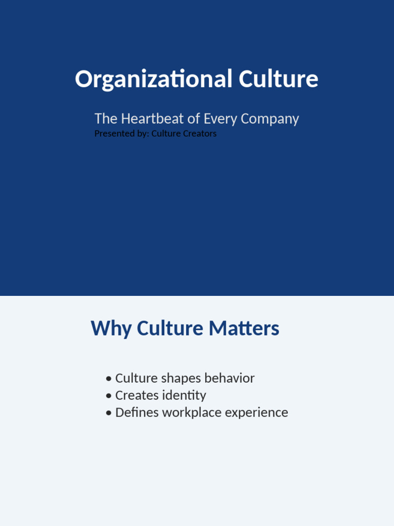 Understanding Organizational Culture | PDF