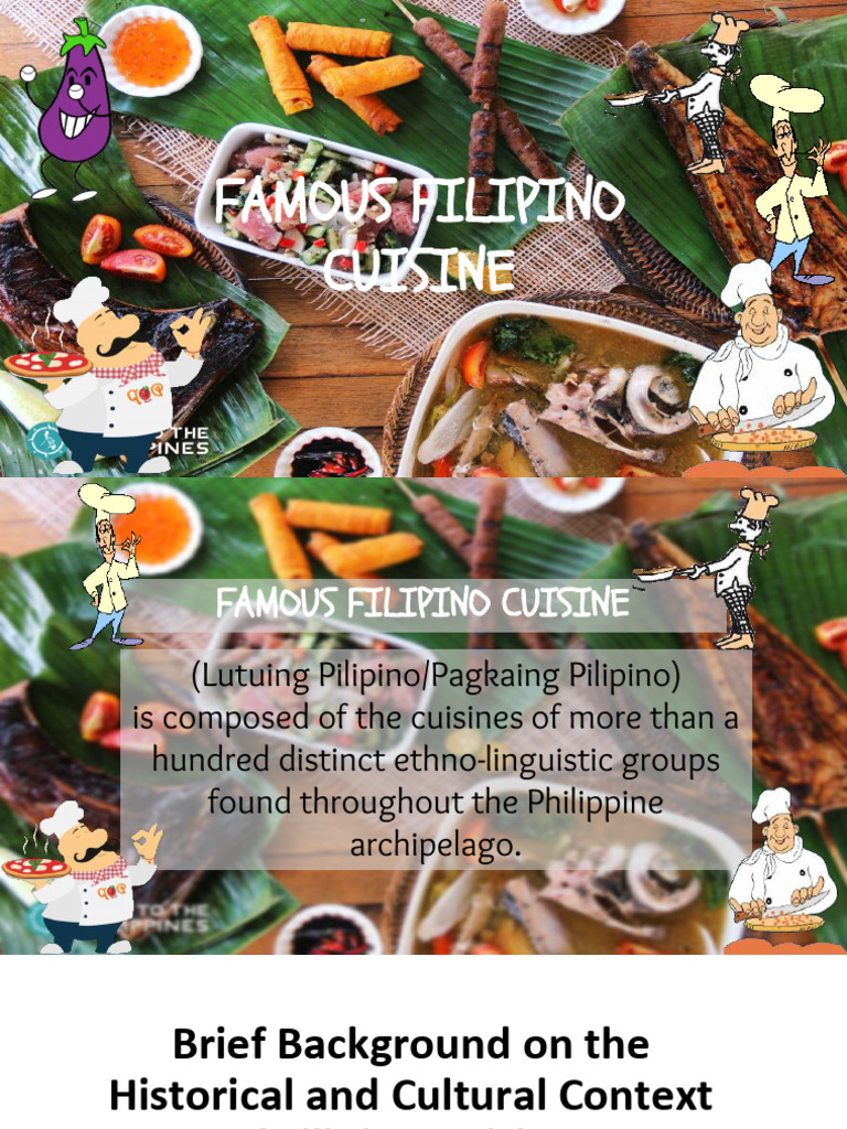 Exploring Famous Filipino Cuisine | PDF | Cuisine | Western Cuisine
