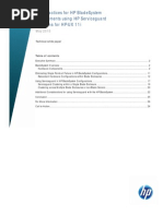 Best Practices For HP Blade System Deployments Using HP Service Guard Solutions For HP-UX 11i