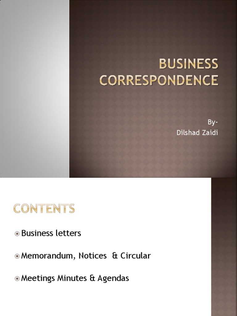 Communication Written Invoice Correspondence Bc | |