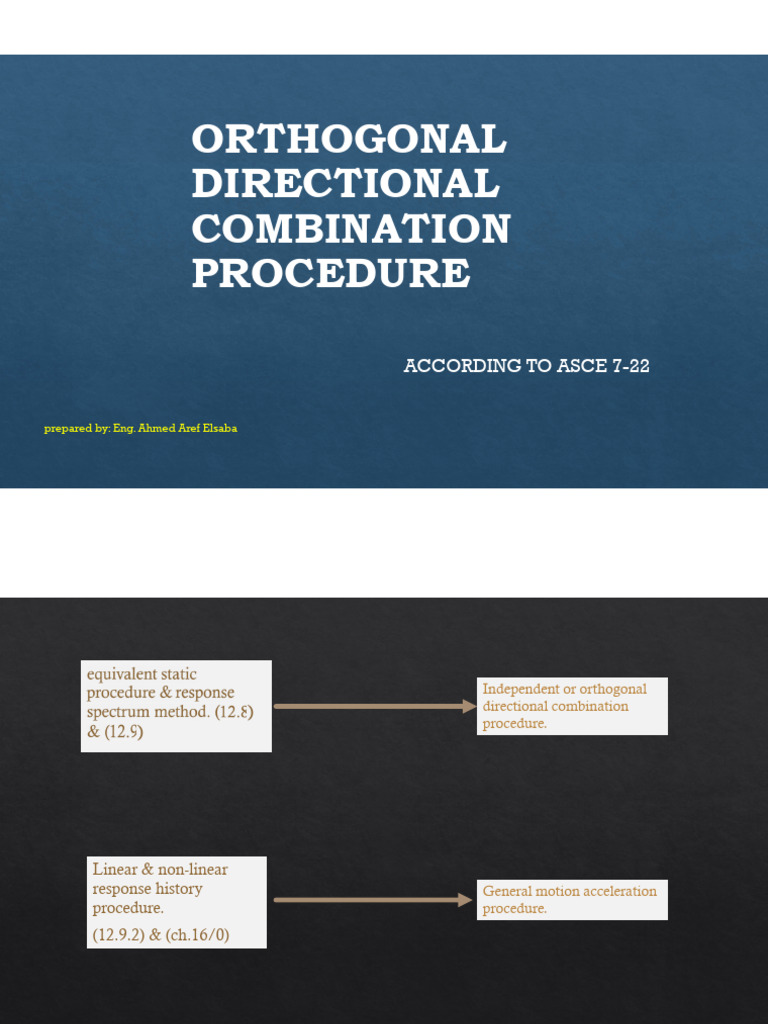 ASCE 7-22 Orthogonal Procedure Guide | PDF | Applied And ...