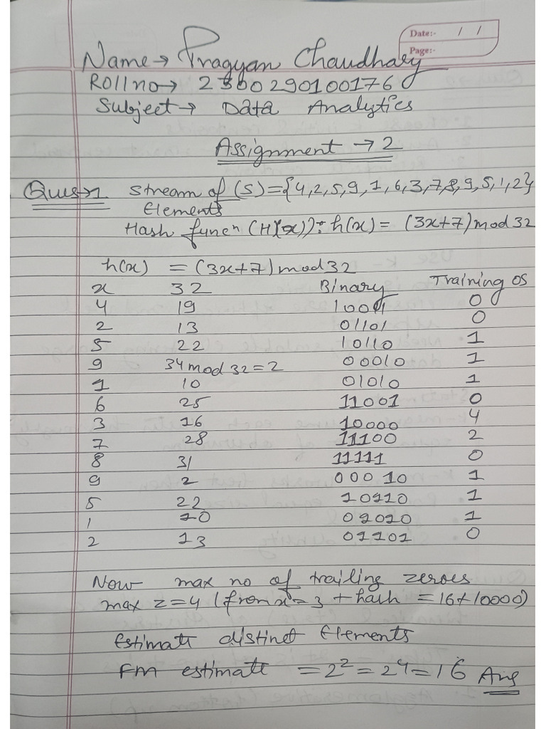 DA Assignment - 2 | PDF