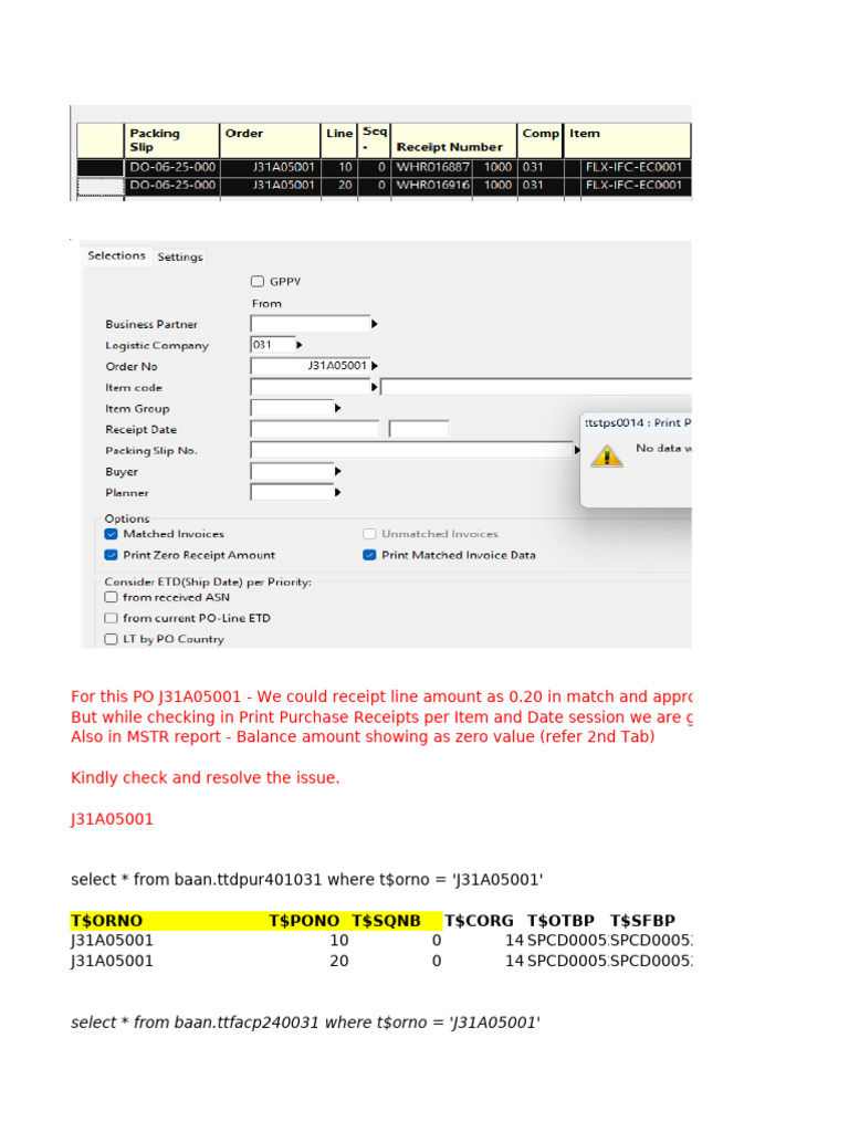 Purchase Order J31A05001 Issue | PDF | Business Documents | Accounting