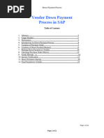 SAP Vendor Down Payment Process Guide | PDF | Invoice | Receipt