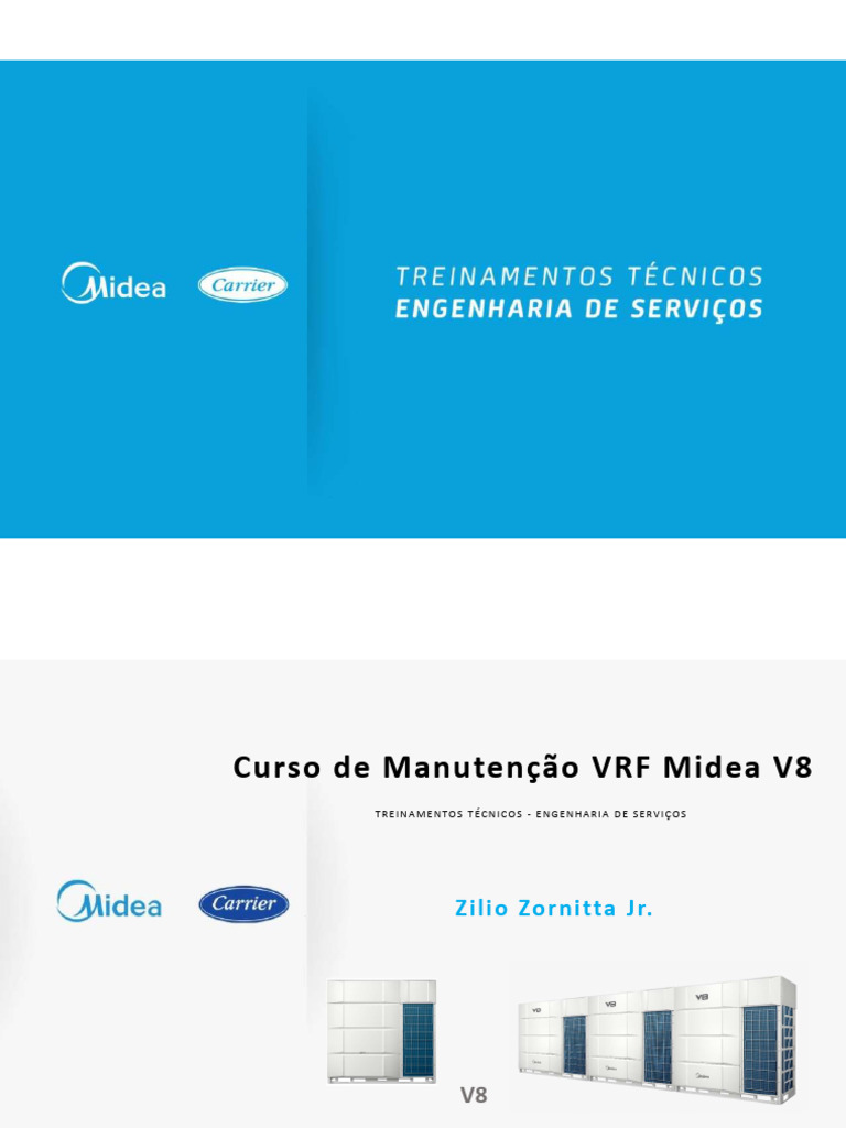 Curso de Manutenção VRF Midea V8 | PDF | Refrigeração | Válvula