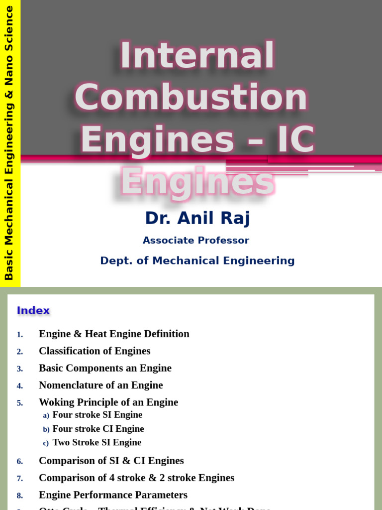 Internal Combustion Engine Overview | PDF | Internal Combustion Engine ...