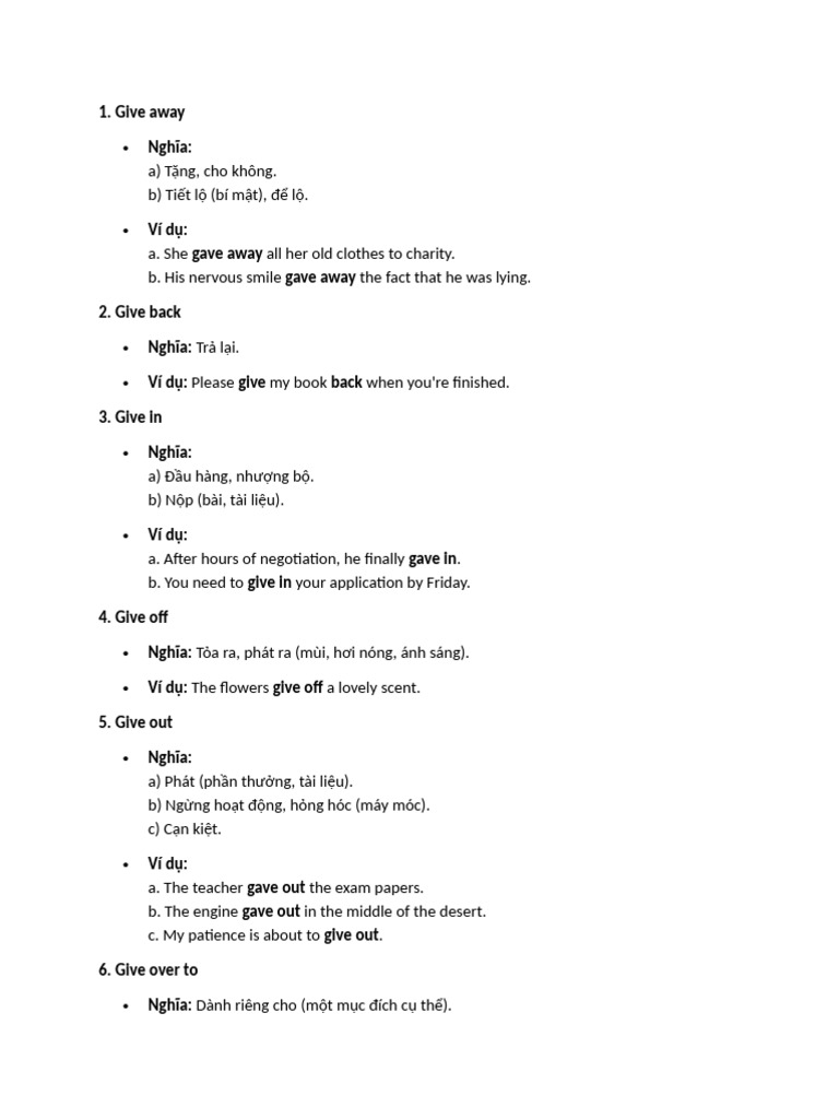 PHRV Give | PDF