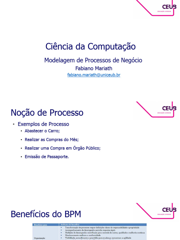 Modelagem de Processos de Negócio e BPM | PDF | Gestão de processos de ...