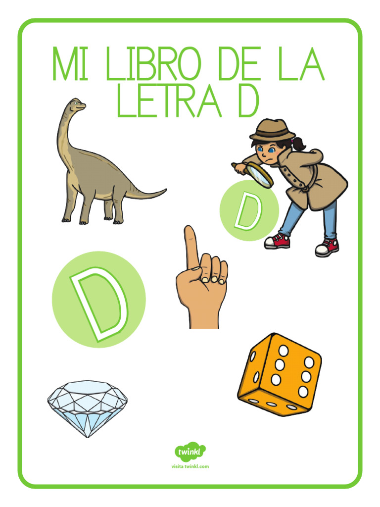 Actividades para aprender la letra D | PDF | Lectura (proceso ...