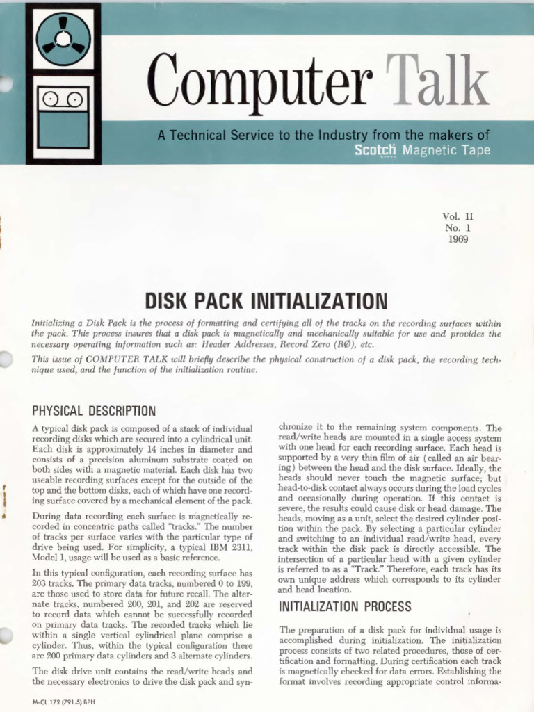 Computer 1969 | PDF | Hard Disk Drive | Computer Data Storage