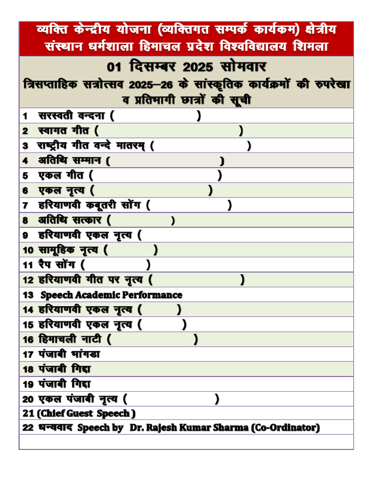 B.ed. PCP 2025-26 Program Details | PDF