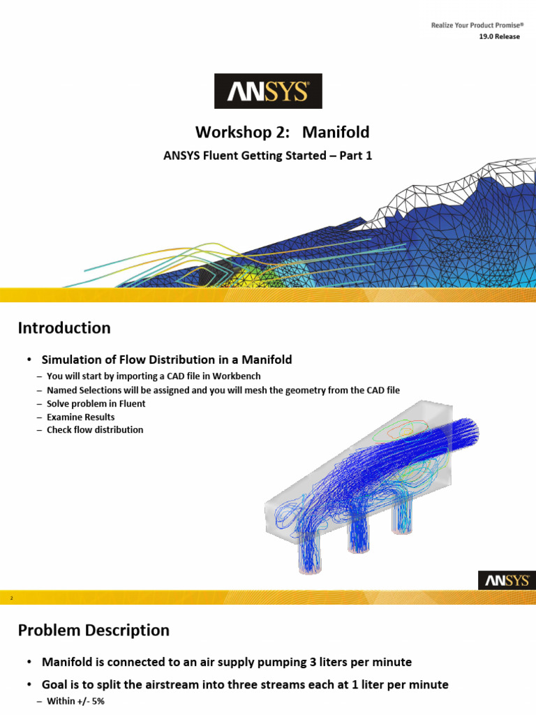 Manifold Flow Simulation in ANSYS Fluent | PDF | Errors And Residuals ...