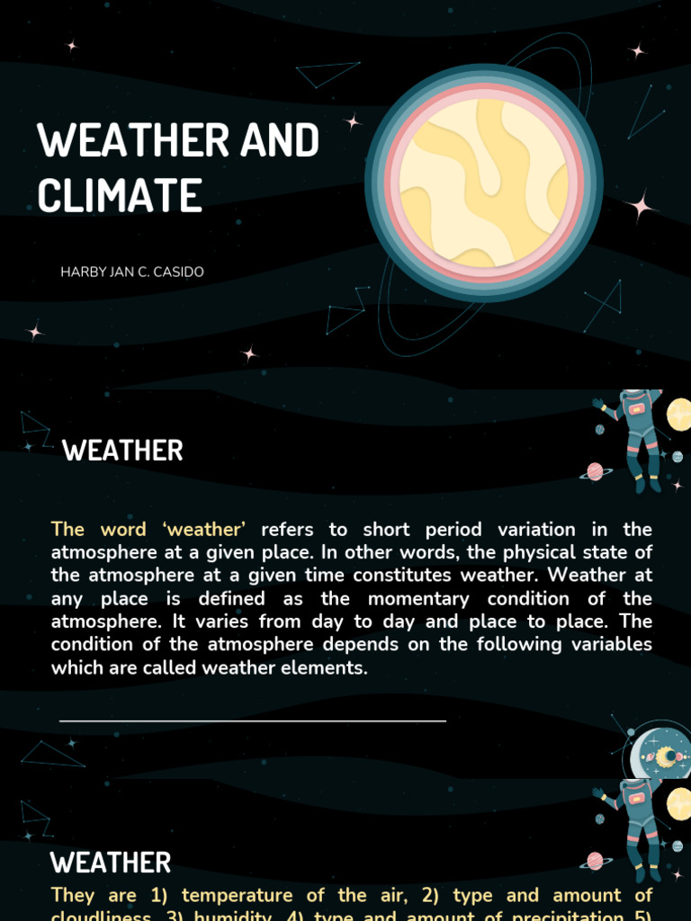 Climate Vs Weather | PDF | Earth | Climate