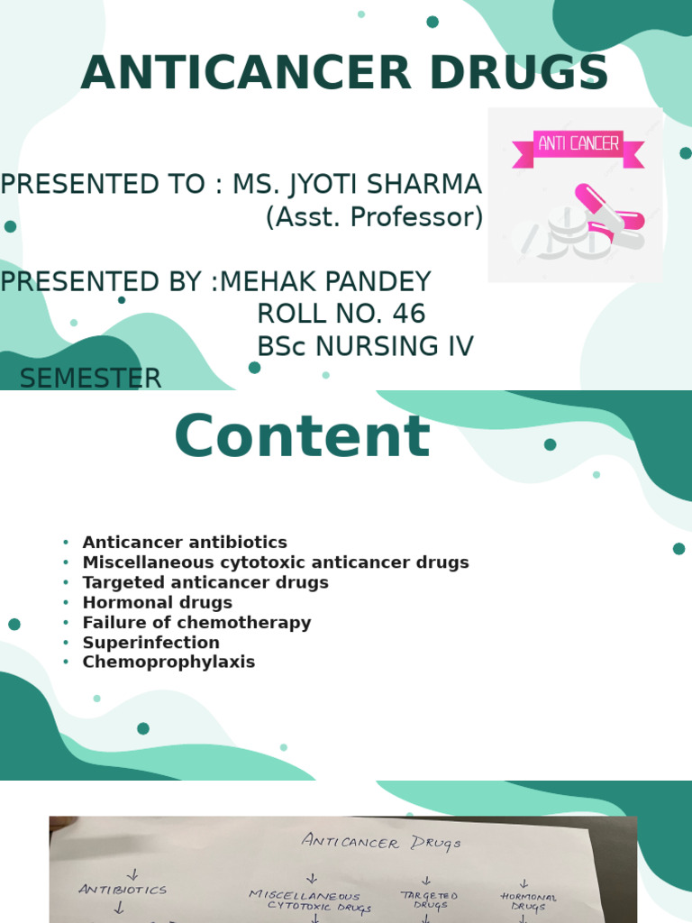 Anticancer Drugs Overview and Mechanisms | PDF | Chemotherapy | Cancer