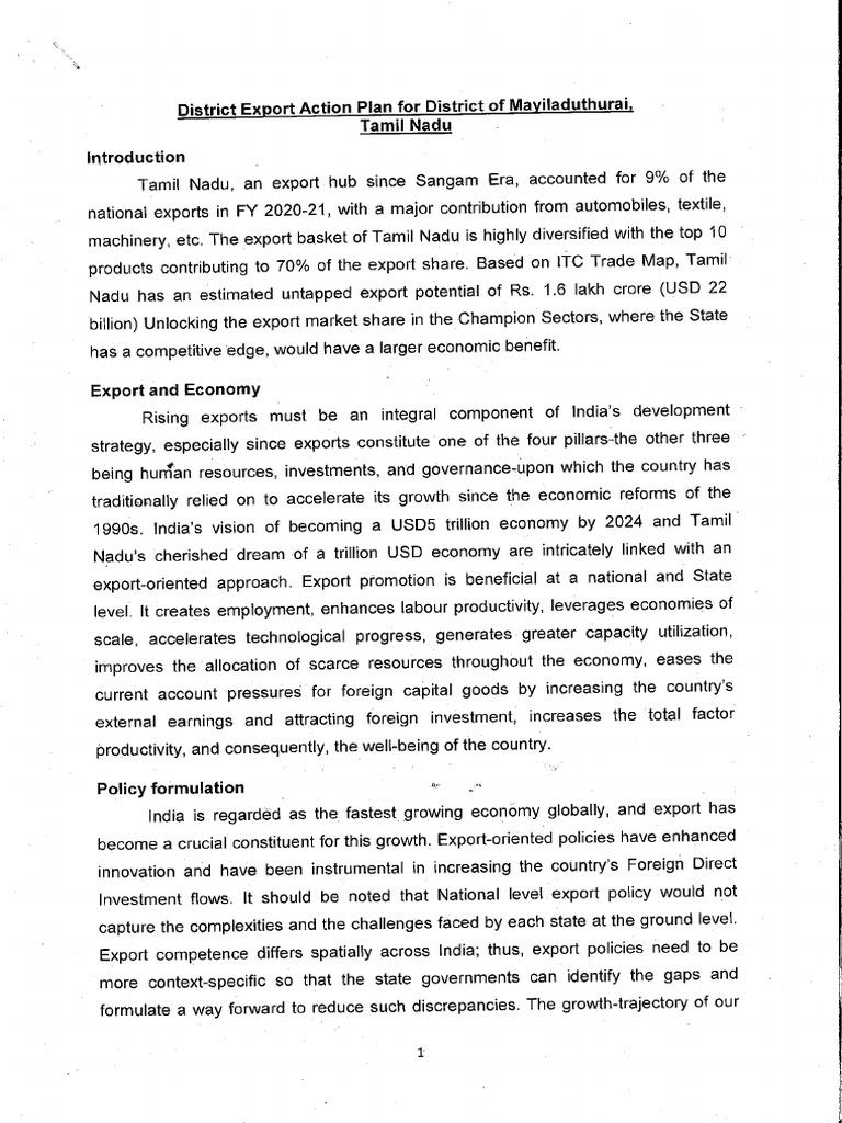 Msme Details On Industrial Units at Myld District | PDF