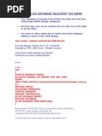 No Archive Log Database Recovery Via Rman