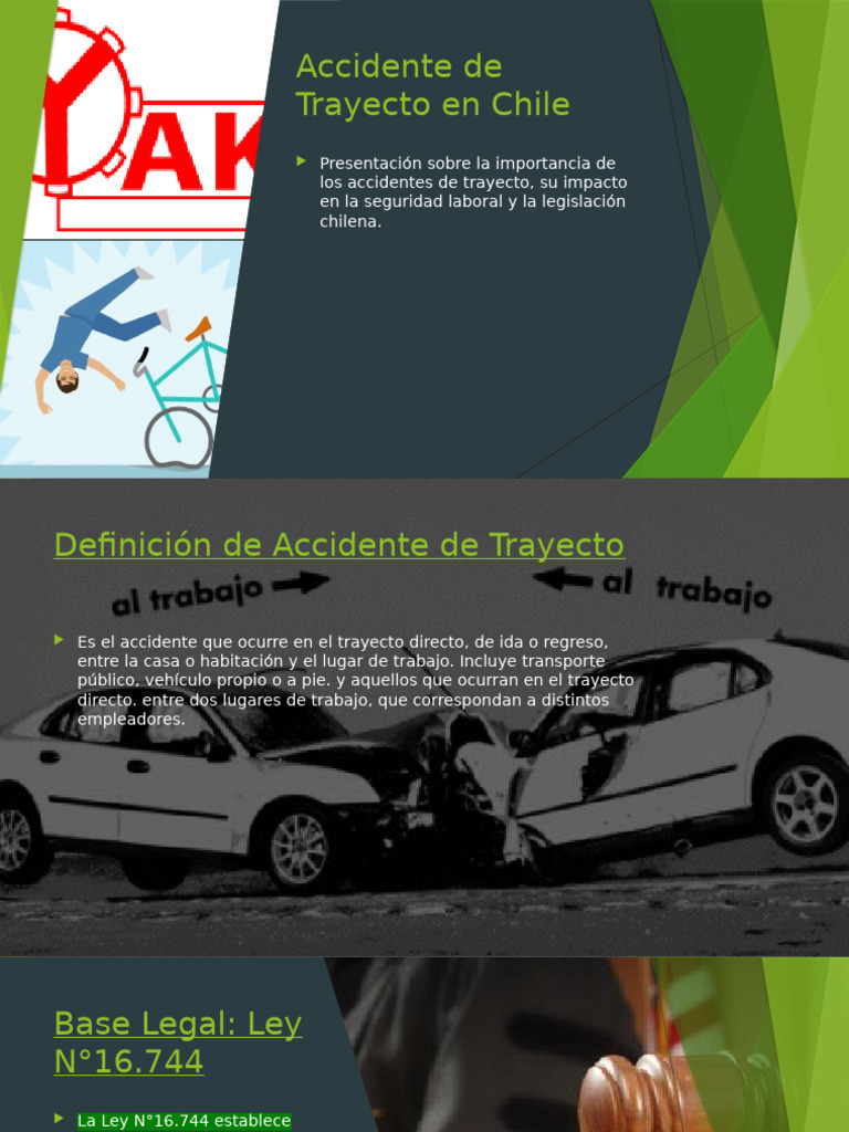 Accidentes de Trayecto en Chile: Guía Legal y Prevención | PDF