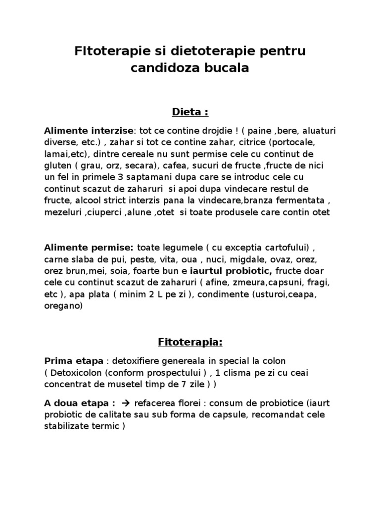 Candidoza Bucala | PDF