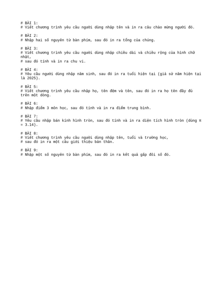 Python Basic | PDF