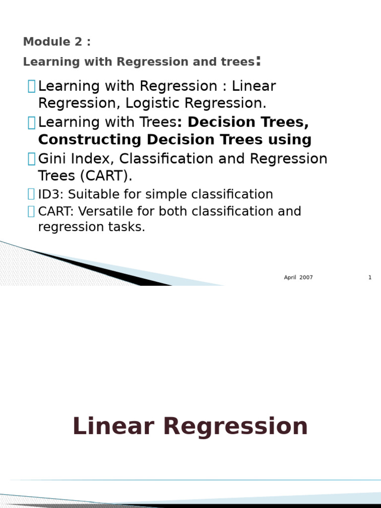 Regression and Decision Trees Guide | PDF | Coefficient Of ...