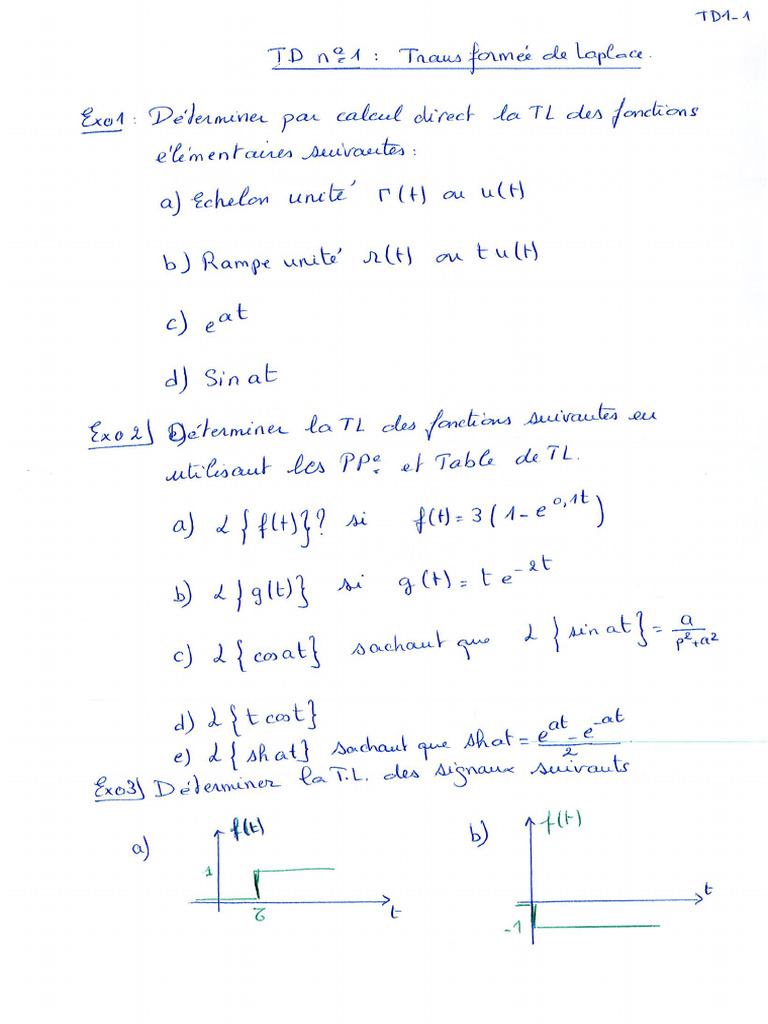 Cours Math TD1 Chap1 | PDF