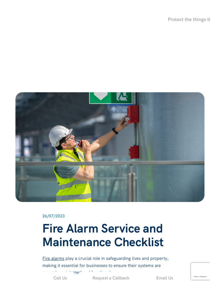7-point-checklist-for-fire-alarm-servicing-and-maintenanceee-pdf-safety