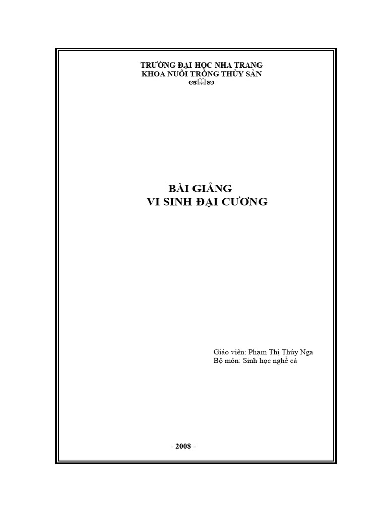 Bai Giang VI Sinhdaicuong | PDF