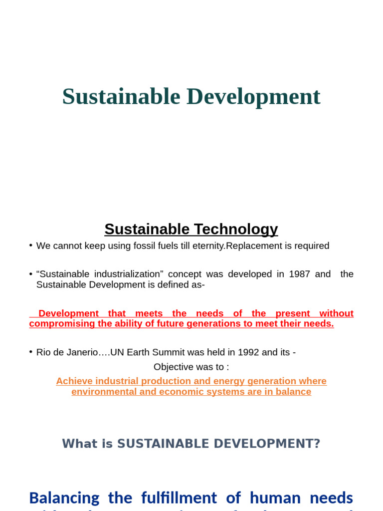 Understanding Sustainable Development Concepts | PDF | Sustainability ...