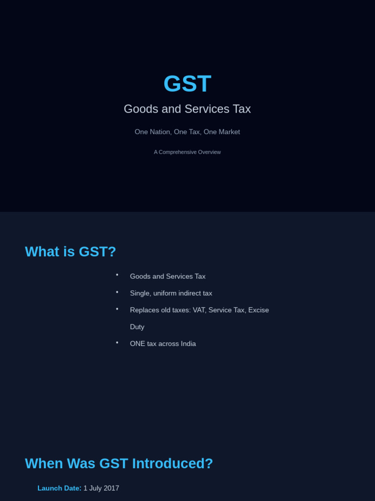Comprehensive Guide to GST in India | PDF | Taxes | Value Added Tax