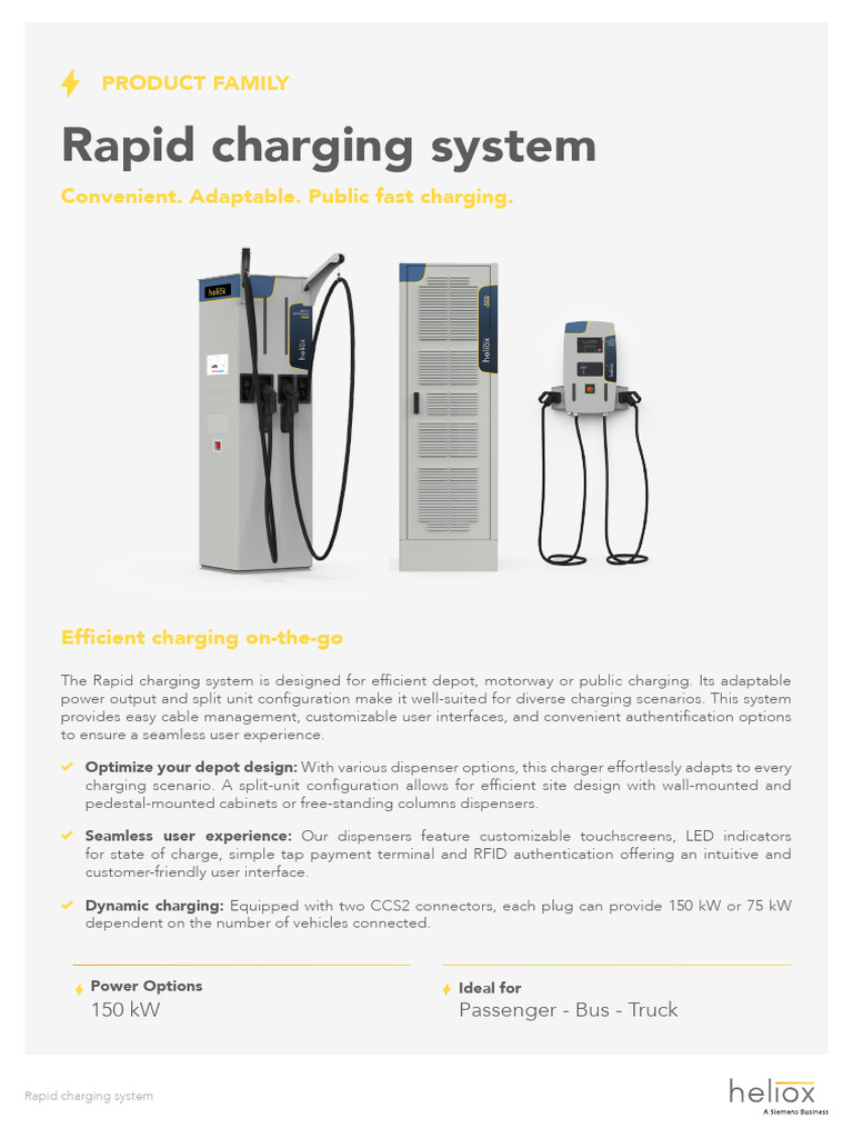 Heliox Rapid Charging Family | PDF | Transport | Electrical Engineering