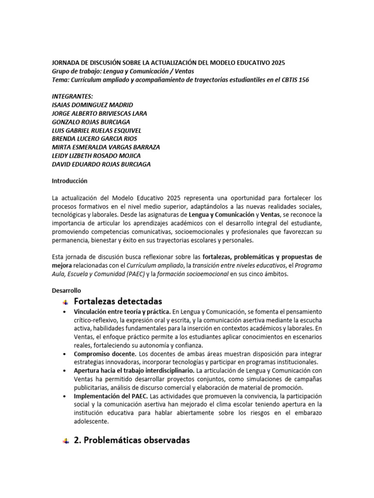 Jornada de Discusion Sobre La Actualizacion Del Modelo Educativo 2025 ...