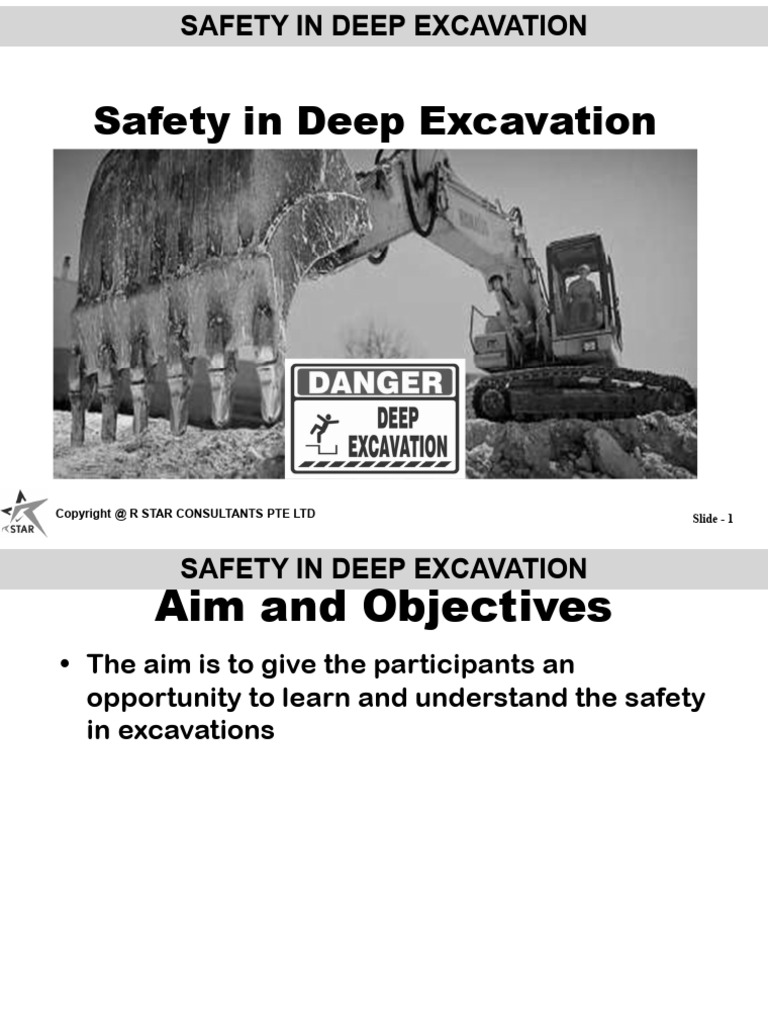 Deep Excavation Safety Guidelines | PDF | Safety | Trench