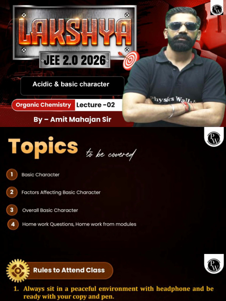 Acidic and Basic Character 02 Class Notes | PDF