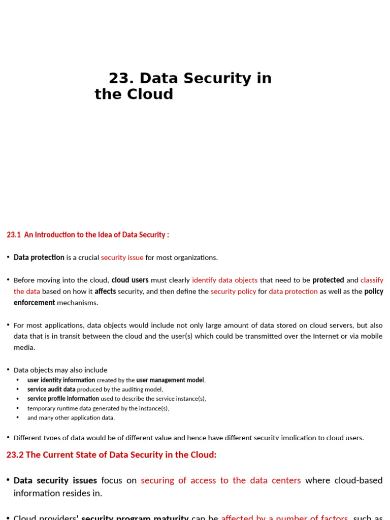 Cloud Data Security: Risks and Solutions | PDF | Cloud Computing ...