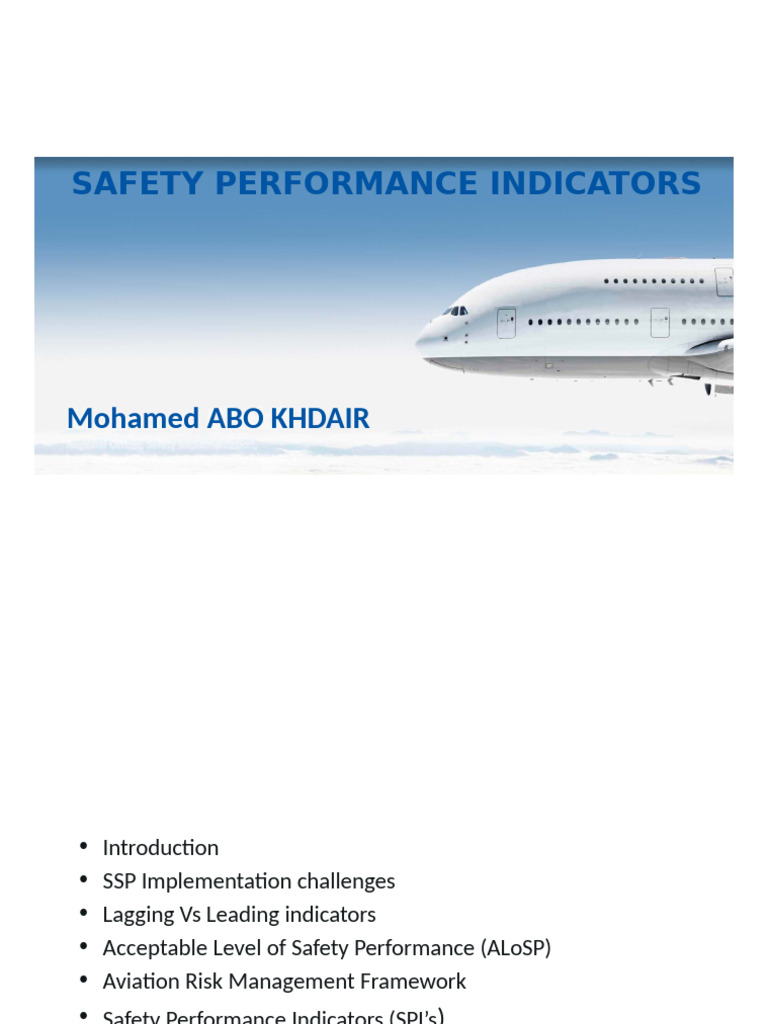 Aviation Safety Performance Indicators Guide | PDF | Risk | Risk Management