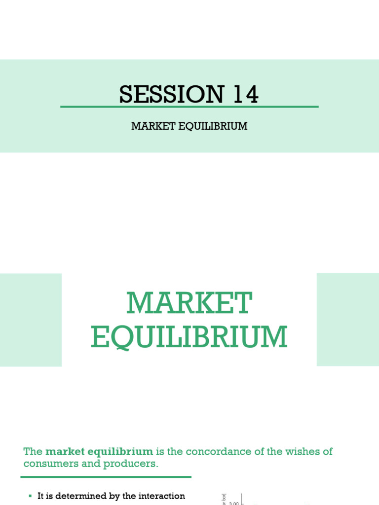 Understanding Market Equilibrium Dynamics | PDF | Economic Equilibrium ...