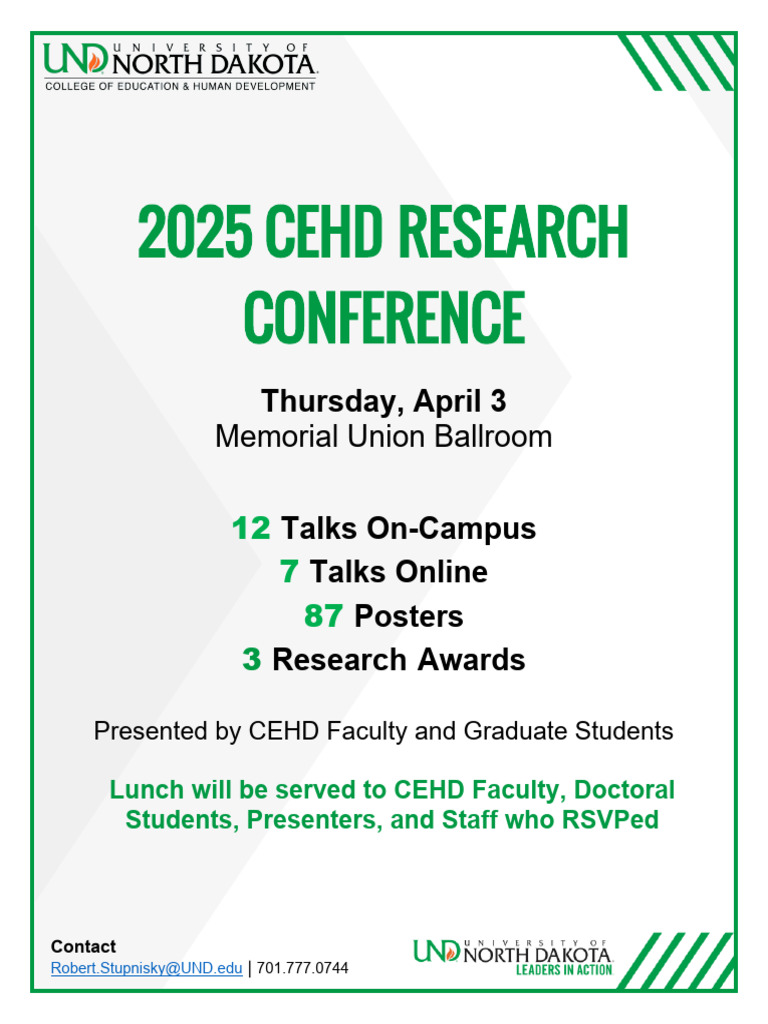 CEHD 2025 Research Conference Program FINAL - March 24 2025 | PDF ...