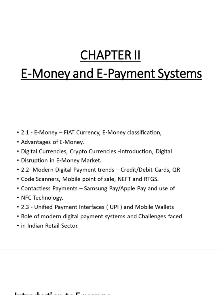 E-Money and Digital Payment Trends | PDF | Credit Card | Debit Card