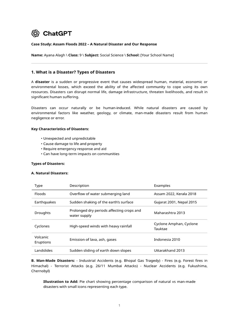 Assam Floods Case Study | PDF | Natural Disasters | Emergency Management