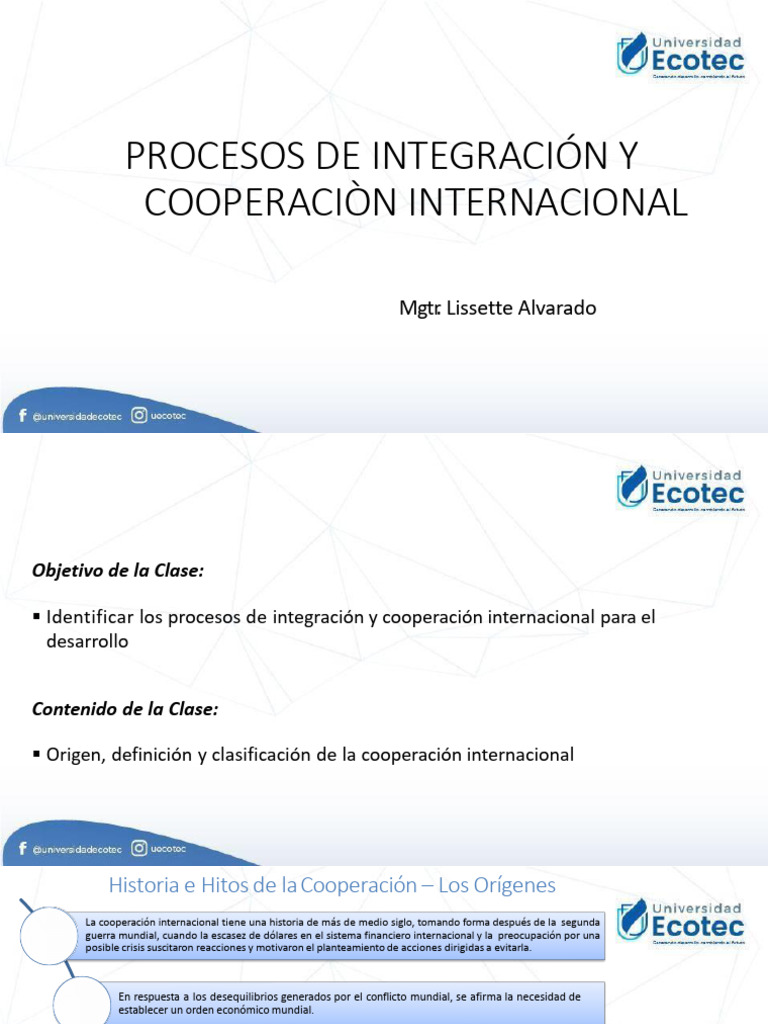 Procesos de Cooperación Internacional | PDF | Ayuda para el desarrollo ...
