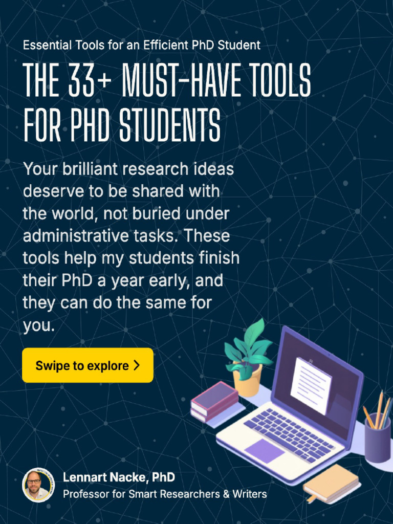 33 Must-Have Tools For PHD Students | PDF