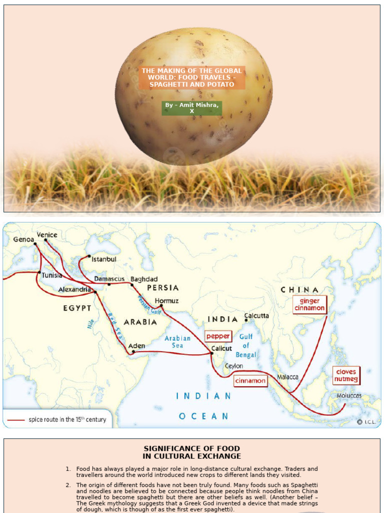 Cultural Impact of Spaghetti & Potatoes | PDF | Spaghetti | Foods
