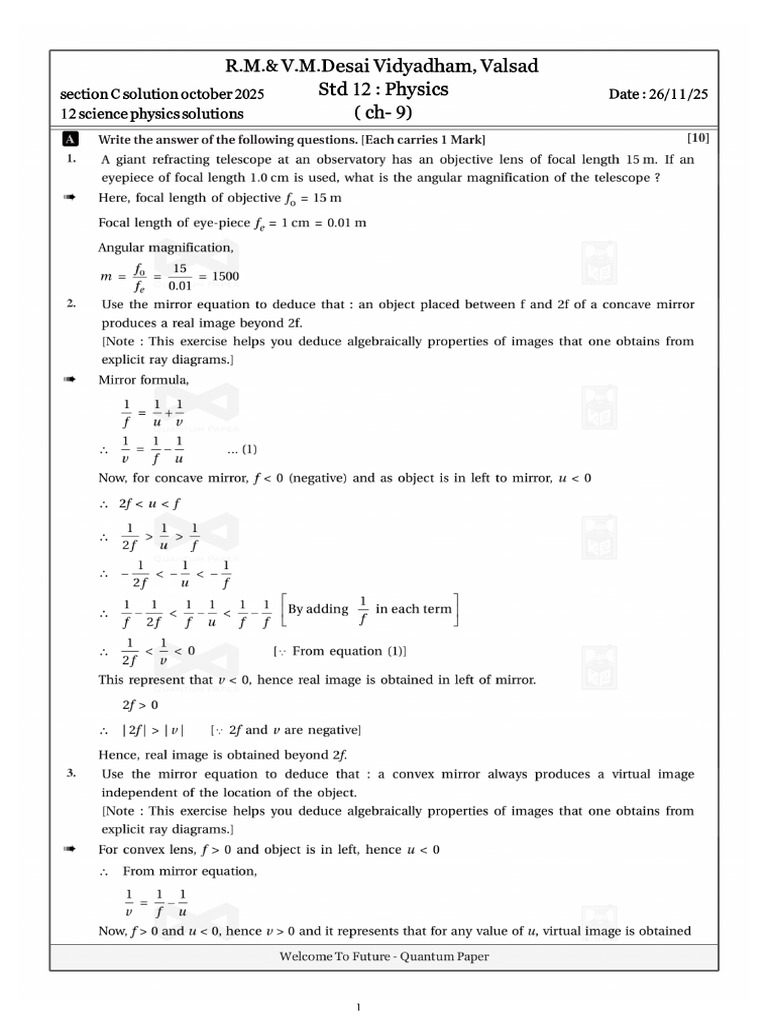 CH 9 Exercise | PDF