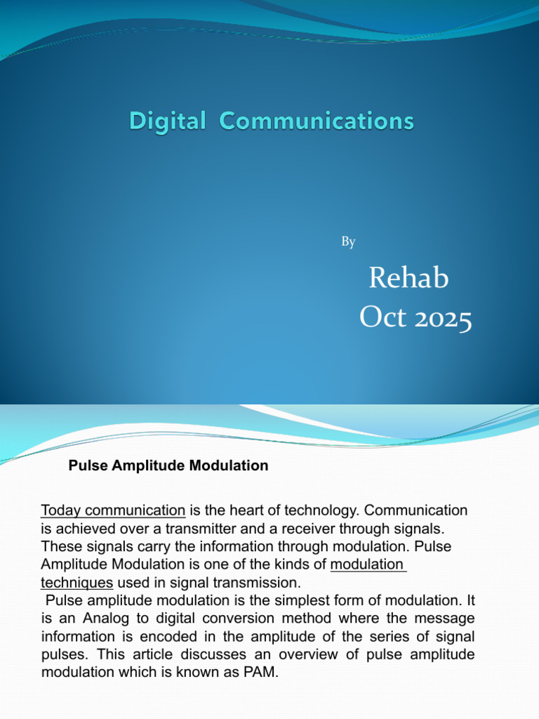 Lec 4 Digital Comm by Rehab | PDF | Amplitude | Sampling (Signal ...